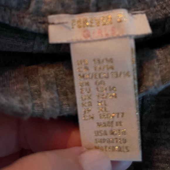 Forever 21 girls gray long sleeve dress. Size 13/14. Worn once, washed twice. - Picture 6 of 9